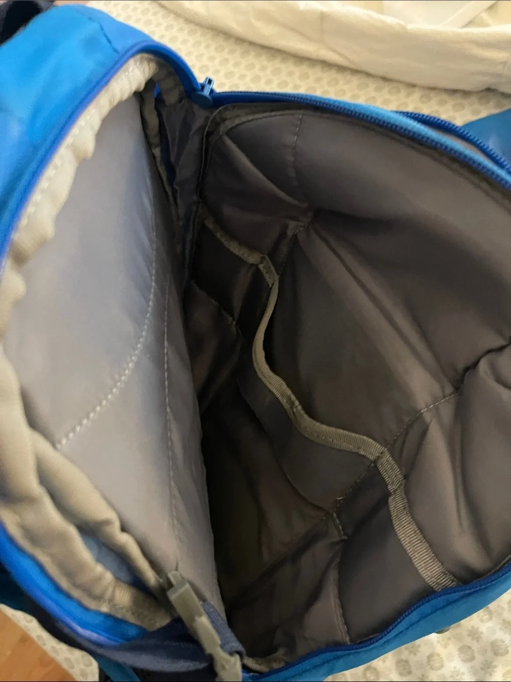 CamelBak Blue Hydration Pack with Neon Yellow Accents